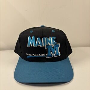 VTG University Of Maine Blackbears Twin Enterprises SnapBack NWT RARE